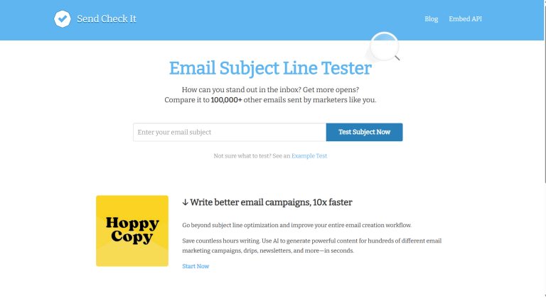 Email Subject Line Tester